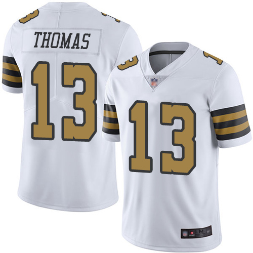 Men New Orleans Saints Limited White Michael Thomas Jersey NFL Football 13 Rush Vapor Untouchable Jersey